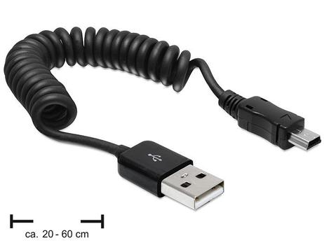 DELOCK USB-Kabel USB2.0 Typ A -> mini B St/St 20-6 (83164)