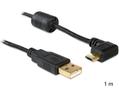 DELOCK USB-Kabel USB2.0 Typ A -> micro B 90° St/St