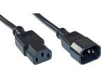 ALINE Powerkabel,  IEC apparatstik han/hun, 0,5 m, sort (5312005)