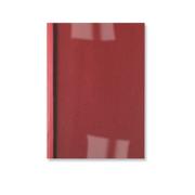 GBC Thermal Binding Cover A4 1.5mm Clear PVC Front Red Leathergrain Back (Pack 100) - IB451201