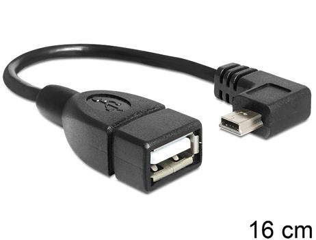 Delock USB-kabel - mini-USB type B til USB - 16 cm (83245)