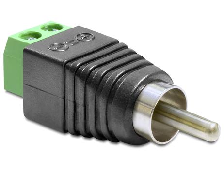DELOCK Adapter Terminalblock 2pin -> Cinch St (65417)
