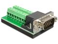 DELOCK Adapter Terminalblock 16pin -> D-Sub15 St
