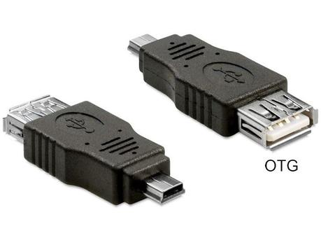 DELOCK USB Adapter USB A -> mini B Bu/St OTG (65399)