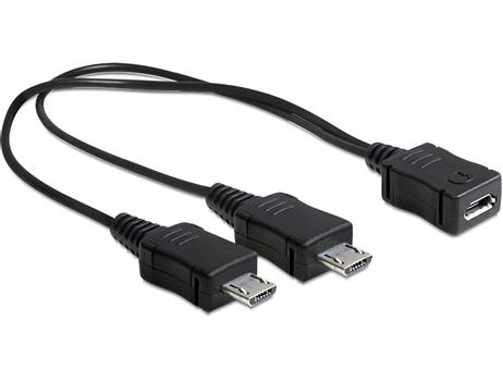 DELOCK Kabel USB micro-B Buchse -> 2 x USB micro-B (65440)
