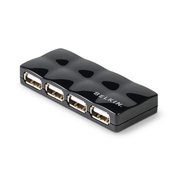 BELKIN 4 Port USBHub 2.0 Mobile Black (F5U404cwBLK)