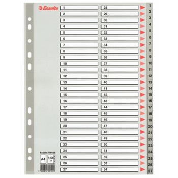 ESSELTE PP Index A4 1-54 Grey (100109*10)