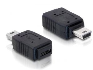 DELOCK Kabel Adapter USB mini-St.>USB micro A+B-Bu (65155)