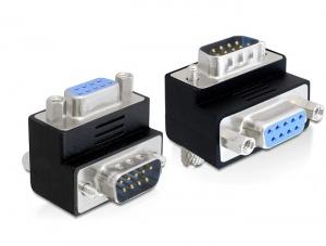 DELOCK Adapter Sub-D 9 Pin Stecker > Buchse 270° gewinkel (65265)