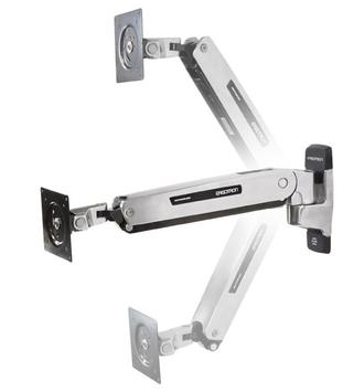 Ergotron Interactive Arm LD monteringssett - Patented Constant Force Technology - for LCD-skjerm - sort trim, polert aluminium (45-361-026)