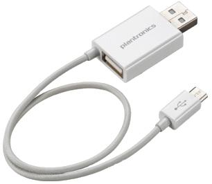 POLY SPARE, DUAL CHARGING CABLE, USB AND MICRO USB, WHITE, MOBILE   IN ACCS (87090-02)