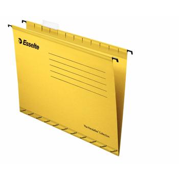 ESSELTE Classic Foolscap Suspension File Board 15mm V Base Yellow (Pack 25) 90335 (90335)