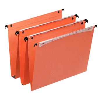 ESSELTE Orgarex Dual Vertical A4 Suspension File Card 15mm Orange (Pack 25) 21632 DD (21632)