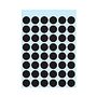 HERMA Labels 12mm Round Black 240pcs