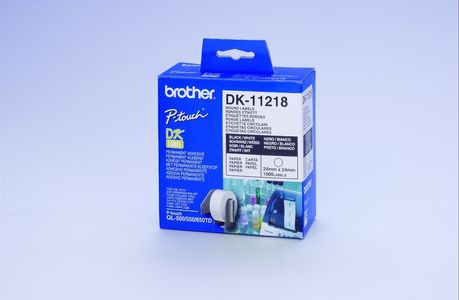 BROTHER Label/1" 24mm paper label 1000pk (DK11218)
