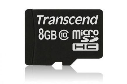 TRANSCEND SD microSD Card 8GB SDHC UHS C (TS8GUSDHC10U1)