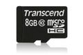 TRANSCEND MicroSDHC Card     8GB + Adap / 600x Cla