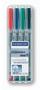 STAEDTLER 312 WP4 LUMOCOLOR NON PERMANENT MARKER B (SET OF 4 COLORS)