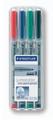 STAEDTLER 312 WP4 LUMOCOLOR NON PERMANENT MARKER B (SET OF 4 COLORS)
