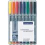 STAEDTLER Folienstift Lumocolor B nonperm 8St