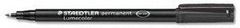 STAEDTLER Lumocolor OHP Pen Permanent Medium 0.8mm Line Black (Pack 10) - 317-9