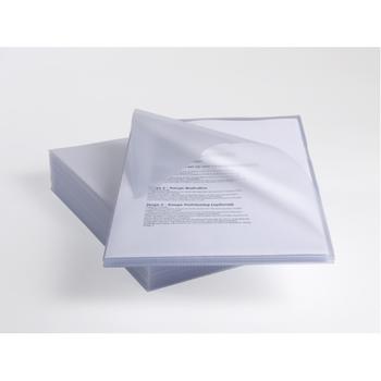 REXEL Anti Slip Cut Flush Folder Polypropylene A4 130 Micron Clear (Pack 25) 2102211 (2102211)