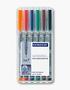 STAEDTLER 316 WP6 LUMOCOLOR NON PERMANENT PEN F (MIX OF 6 COLORS)