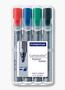 STAEDTLER 356 B WP4 LUMOCOLOR FLIPCHART MARKER CHISEL POINT (SET OF 4 COLORS)