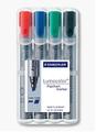 STAEDTLER 356 B WP4 LUMOCOLOR FLIPCHART MARKER CHISEL POINT (SET OF 4 COLORS)