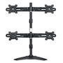 AG NEOVO DMS-01Q | Quadruple-display stand | VESA 75x75-100x100 | Max 10kg | Tablestand | Black (DMS-01Q)