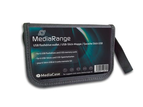 MediaRange Flashdrive wallet Bæretaske for drev til lagring (BOX98)