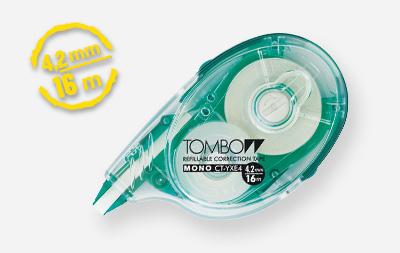 TOMBOW MONO YXE4 Refillable Correction Tape Roller 4.2mmx16m White - CT-YXE4 (CT-YXE4)