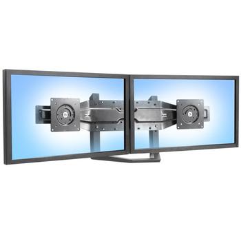 ERGOTRON n Dual Monitor & Handle Kit - Mounting kit (handle, 2 mounting brackets, bow mounting arm) for 2 LCD displays - black - screen size: up to 26" - wall-mountable - for P/N: 45-296-026,  45-304-026 (97-718-009)
