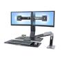 ERGOTRON WorkFit-A II Dual 5" Lift Al