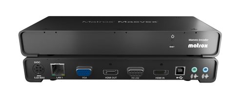 MATROX Maevex E5150F Encoder Video over IP Encoder, HDMI/DVI, 1920x1200/ 1080p60,  analog audio-in, A/V, RJ45 (MVX-E5150F)