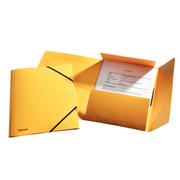 ESSELTE 3-flap Folder w/elastic  A4 yellow