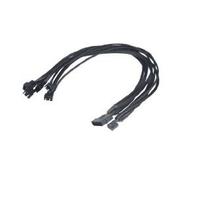AKASA FLEXA FP5 - Viftestrømsplitter - 4-pins PWM (hunn) til 4-pin intern strøm, 4-pins PWM (hann) - 45 cm