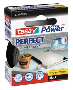 TESA 56341 Power Perfect 19mm x 2,75m, sort (56341-00027-03)