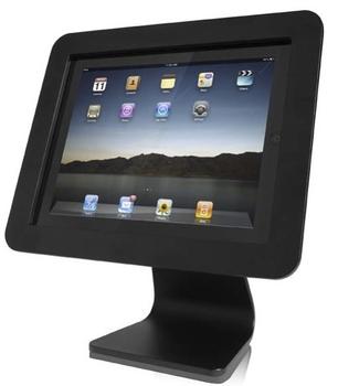 MACLOCKS Rotating Swivel Stand, bordsstativ för iPad, vajerlås, svart (AIO-B)