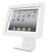 MACLOCKS Rotating Swivel Stand, bordsstativ för iPad, vajerlås, vit