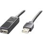 DELTACO Active USB extension cable 15m USB 2.0