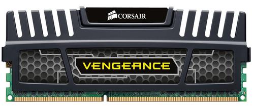CORSAIR Vengeance™ DDR3 1600MHz 8GB CL10 1x 8GB XMS3 modules, CL10-10-10-27,  Core i7/ i5/ Core 2, 1.5V (CMZ8GX3M1A1600C10)