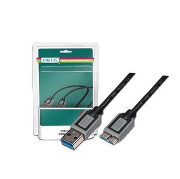 ASSMANN Electronic Digitus USB3.0 Cable Type A-MicroB. M/M. 1.0m (AK-300116-010-S)