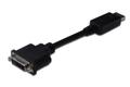 DIGITUS Adapter DisplayPort-St. > 24+5 DVI-Bu. 0,15m [bk]