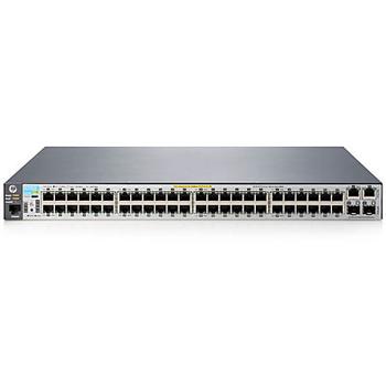 Hewlett Packard Enterprise HPE Aruba 2530-48-PoE+ - Switch - Beheerd - 48 x 10/100 + 2 x Gigabit SFP-combinatie + 2 x 10/ 100/ 1000 - desktop, rack-uitvoering,  wandbevestiging - PoE+ (J9778A#ABB)