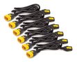 APC Power Cord Kit 6 ea Locking C13 to C14 0.6m