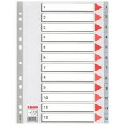 ESSELTE PP Index A4 1-12 Grey