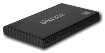 AIXCASE Geh 6,3cm (2,5) Aixcase SATA USB2.0 ALU blackline (AIX-BL25SU2)