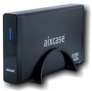 AIXCASE Geh 8,9cm (3,5) SATA USB3.0 ALU blackline TÜV/GS (AIX-BL35SU3)