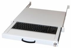 AIXCASE 48.3cm Tastaturschublade 1HE DE PS2&USB Trackb.beige